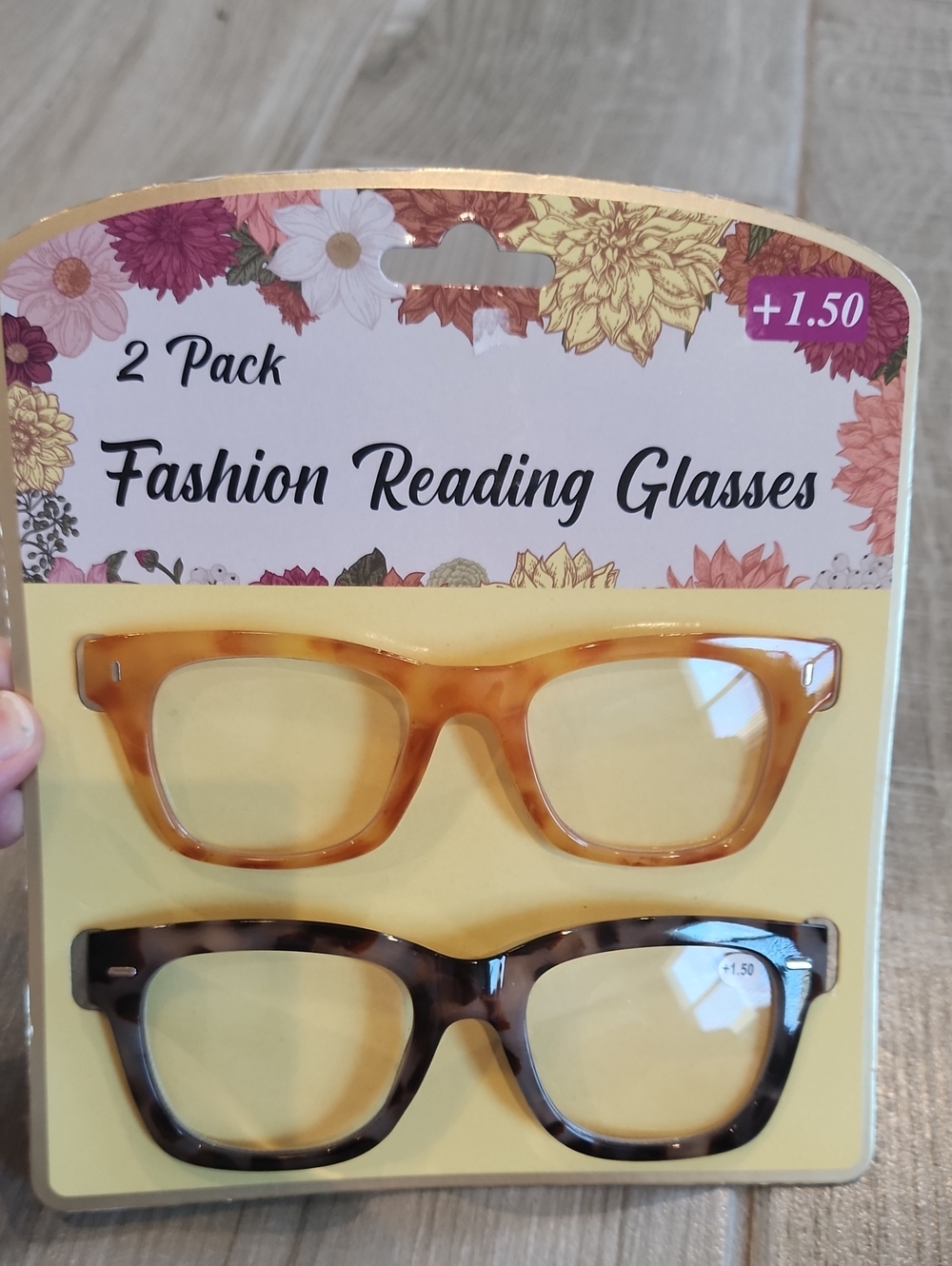 NWT 2 Pack Of Fashion Reading Glasses +1.50